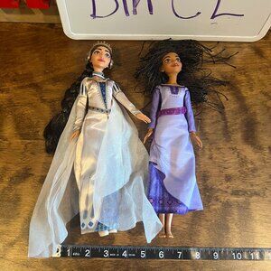Disney Queen Amaya & Asha Wish Doll in Purple and White Dress